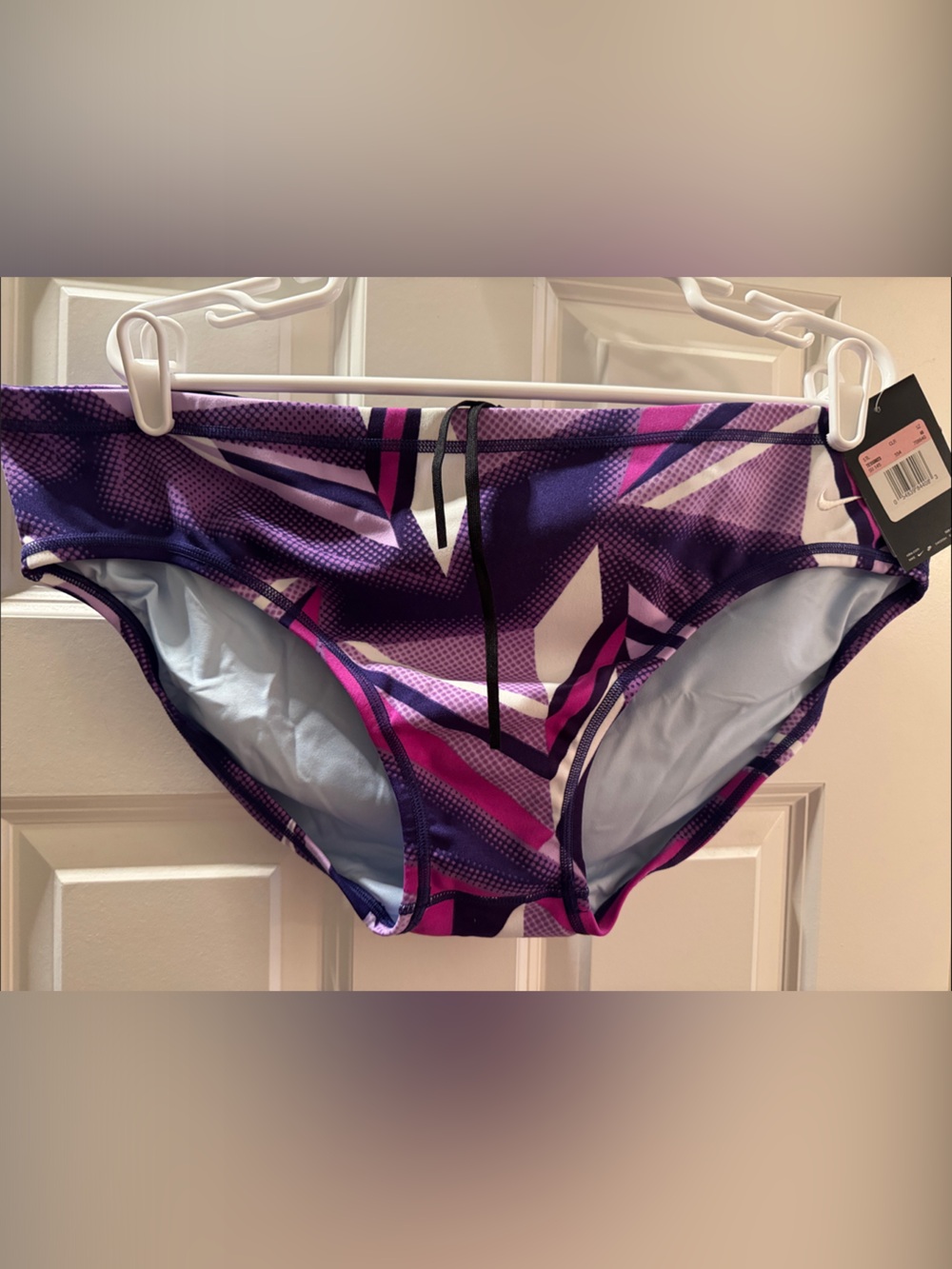 Nike Men’s Purple and Pink Geometric Swim Briefs size 40